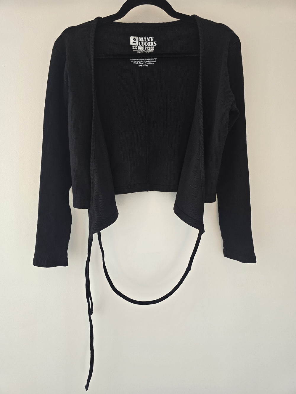 Big Bud Press Black Ribbed Graphic Hoodie